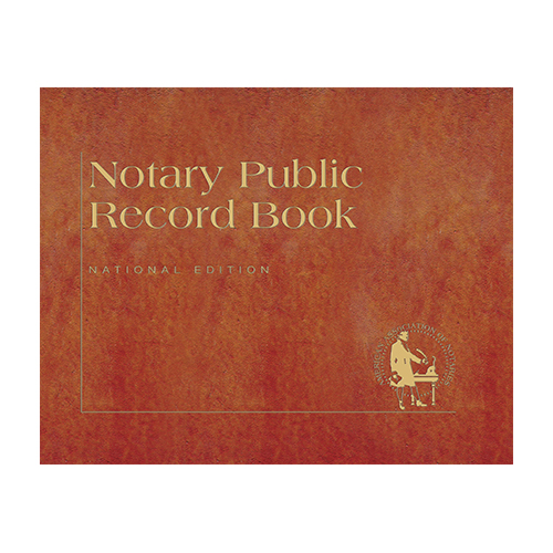Arizona Notary Public Journal (Record Book) - Traditional Brown Cover