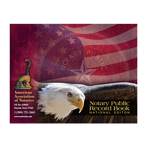Arizona Notary Public Journal (Record Book) - Eagle & U.S. Flag Cover