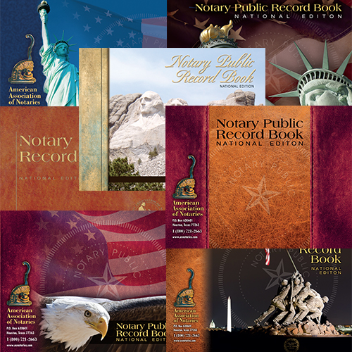 Arizona Notary Record Book - (352 entries with thumbprint space)