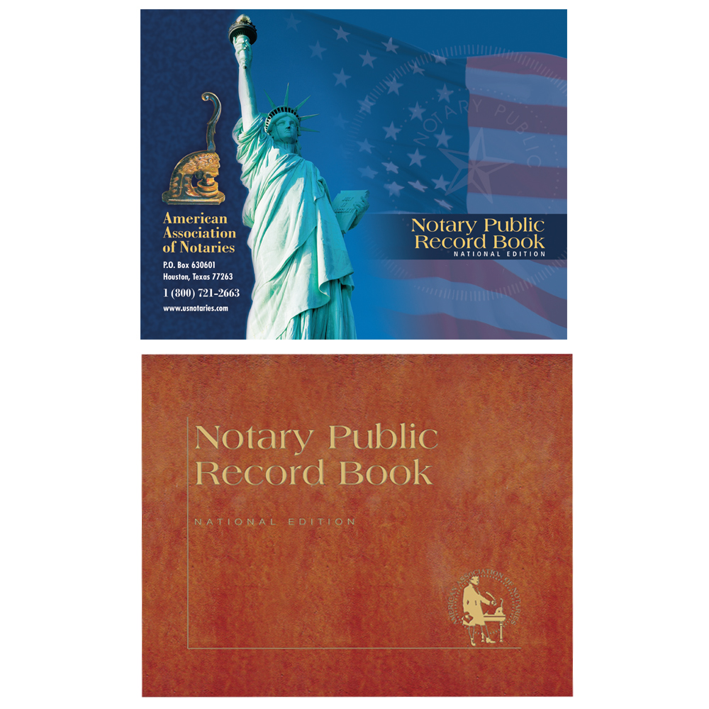 Arizona Notary Record Book - (448 entries with thumbprint space) Notary Record Book - (450 entries with thumbprint space)