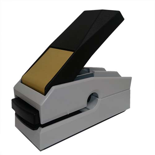 This award-winning, Canadian-made seal embosser is designed to create a lasting raised notary impression on any kind of paper with ease and comes with a life-time replacement guarantee. This Arizona notary seal embosser is designed to allow embossing anywhere on a document where a standard embosser cannot reach. Creates notary seal impressions of 1-5/8 inches.