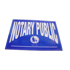 Increase sales and identify yourself as a Arizona notary public by applying these double-sided notary decals on any glass surface. These decals can be viewed from either side of the glass and can be applied and removed with ease. Decal size is 5 X 7 inches.</title></title>