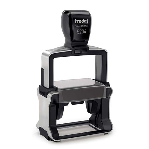 This Arizona heavy-duty, self-inking notary stamp is designed for 24/7 use or for notaries who want their stamps to last many years. The notary stamp's sturdy steel core guarantees durability and stability. The stamp handle fits comfortably in your hand and with gentle pressure produces the sharpest notary seal impression with ease. The ink pad can be easily replaced or re-inked. Available in five ink colors. Available in five ink colors.